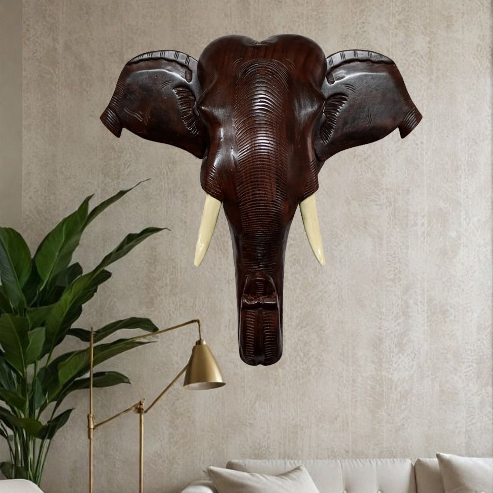elephant head new copy Elephant Head (Rose Wood) - Image 1